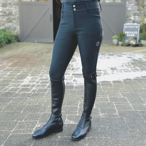 The Blissful Mila Knee Grip Breech - Black