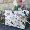 Blissful Equestrian Print Zip Bag