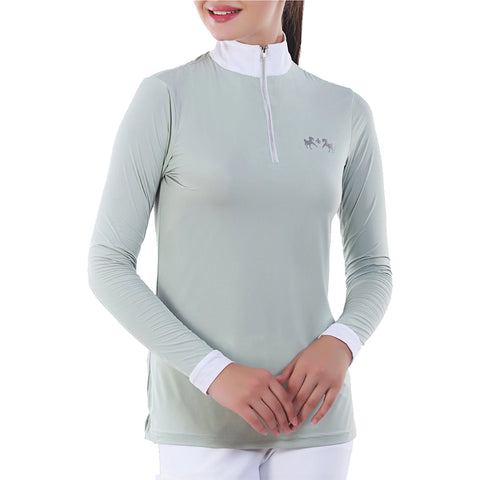 Equine Couture Ladies Icefil Sun Shirt -Mint