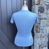 Blissful Prescott Short Sleeve Tech Top - Ice Blue