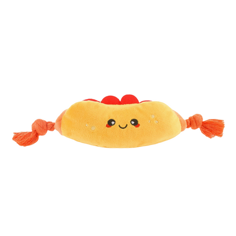 Hot Dog Party Dog Toy