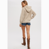 BluIvy Relaxed Knit Hoodie - Oatmeal