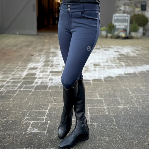 The Blissful Mila Knee Grip Breech - Navy